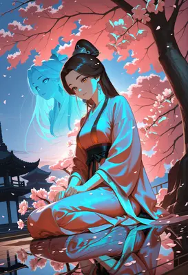 Spirit of the Blooming Cherry Blossoms