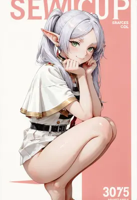Charming Elf Girl With Silver Hair