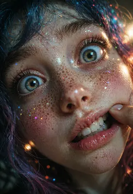 Starlit Eyes and Glittering Freckles
