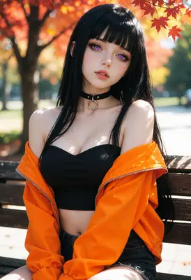 Autumn Stroll With Purple Eyes