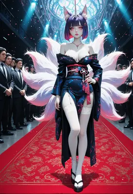 Kitsune Celebrity on Red Carpet