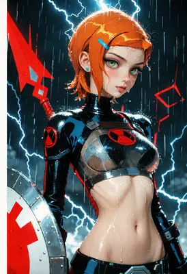 Storm Warrior in the Rain