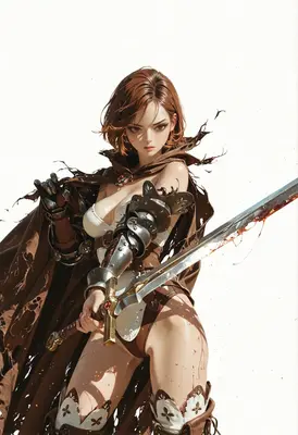 Battle Worn Warrior in Cloak