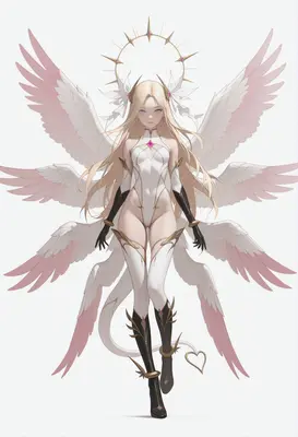 Celestial Seraph with Six Wings