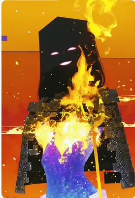 Shadow Entity Wielding Celestial Fire