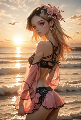 Floral Beauty at Golden Hour