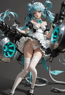 Armed Maid with Heavy Miniguns