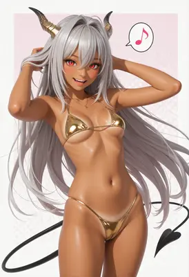 Golden Succubus in Summer Glow