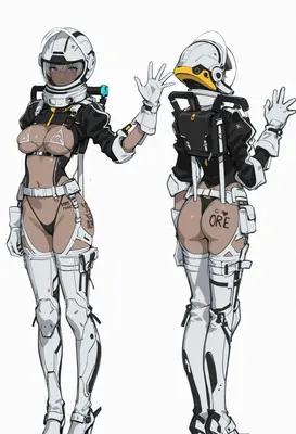 Futuristic Space Explorer Character Design