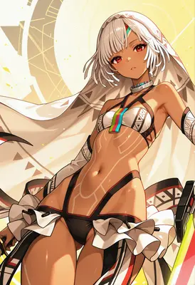 Sun-Kissed Warrior with Tribal Patterns