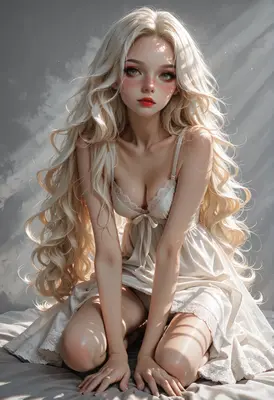 Ethereal Blonde Beauty in Soft Sunlight