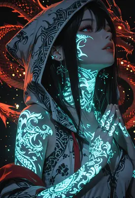 Glowing Mystic Dragon Priestess
