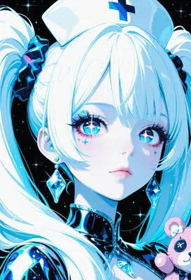 Starlit Nurse with Twin Tails