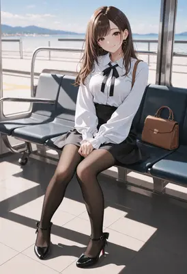 Waiting for the Seaside Train