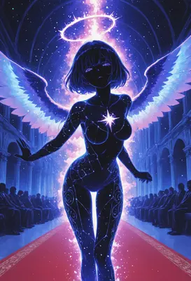 Celestial Angel Walking the Red Carpet