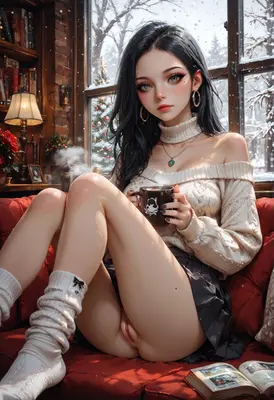 Cozy Winter Morning With Hot Cocoa
