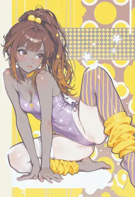 Starry Eyed Girl in Yellow