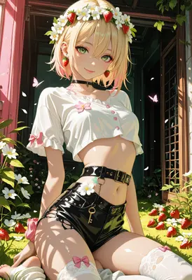Strawberry Garden Maiden in Summer