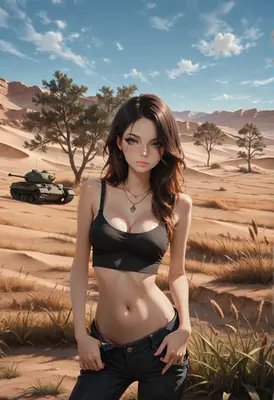 Desert Scout Amidst The Dunes