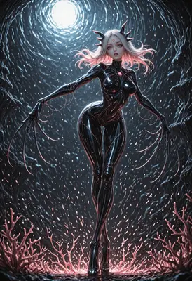 Ethereal Demon in Bio-Mechanical Armor