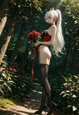 Royal Rose Queen in Enchanted Forest