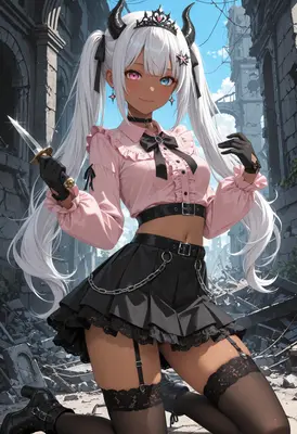 Demon Princess in Ruined City