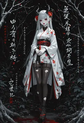 Demon Maiden in the Dark Forest