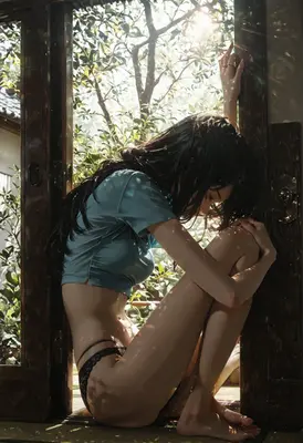 Sunlight Drenched Moment of Solitude