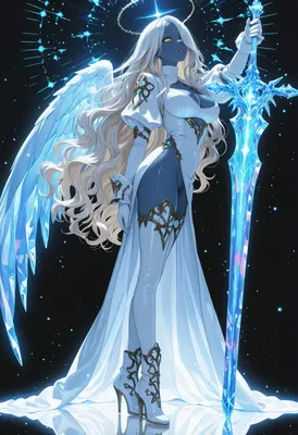 Celestial Guardian with Crystal Blade
