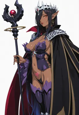 Dark Elf Sorceress Queen