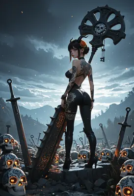 Demon Huntress Among the Fallen