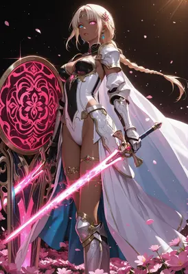Radiant Paladin of the Pink Petals