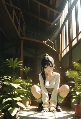 Sunlit Moments in the Wooden Hall