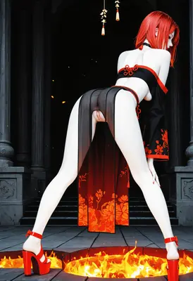 Fiery Red Hair Goddess
