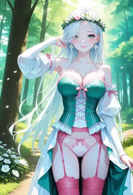 Forest Maiden in Floral Crown