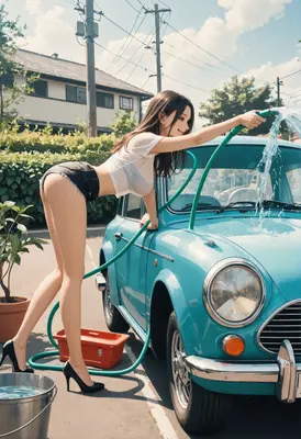 Summer Day Car Wash Fun