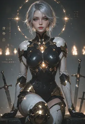 Celestial Guardian in Golden Armor