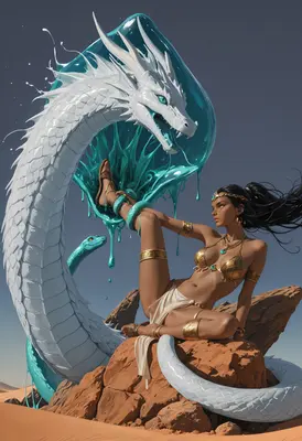 Desert Goddess and the Liquid Serpent