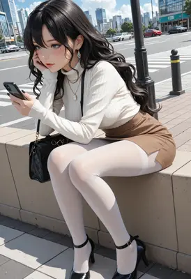 Waiting for a Message City Girl