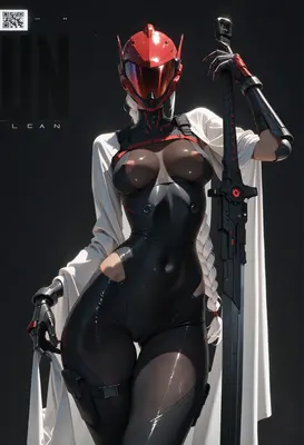 Futuristic Warrior in Sleek Tactical Armor