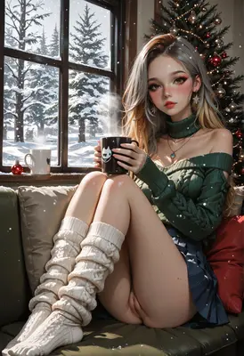 Cozy Winter Morning With Hot Cocoa