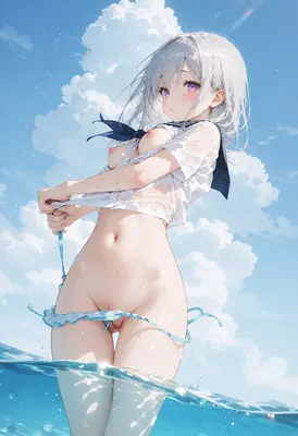 Summer Breeze and Wet Sailor Uniform