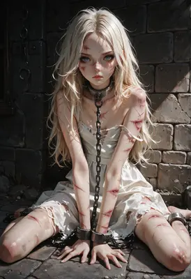 Captive Girl in the Dark Dungeon