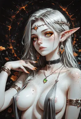 Ethereal Elf Queen in Golden Light