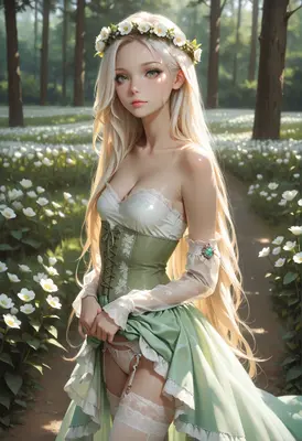 Ethereal Forest Maiden in Spring