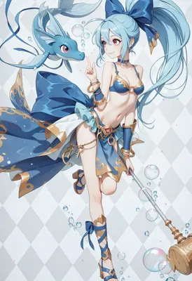 Water Spirit Mage and Dragon Companion