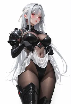 Silver Haired Warrior in Tactical Armor