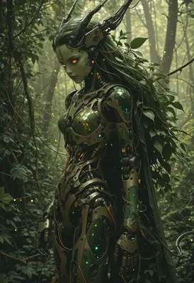 Cyborg Dryad of the Ancient Forest