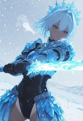 Frost Knight with Crystalline Blade