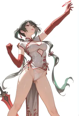Warrior in Traditional Inspired Attire